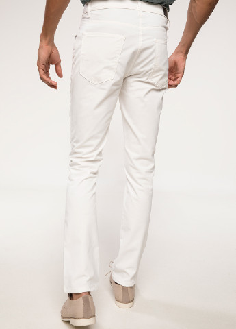 Белые кэжуал демисезонные брюки DeFacto