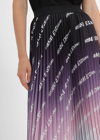 Фиолетовая кэжуал градиентной расцветки юбка Armani Exchange плиссе
