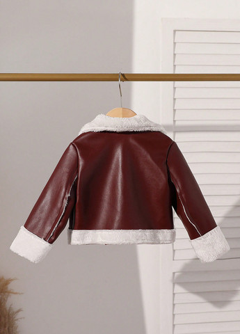 Бордова демісезонна куртка SHEIN