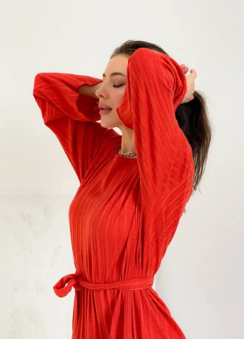 Коралова сукня-туніка коралового кольору shuna кльош Comfort