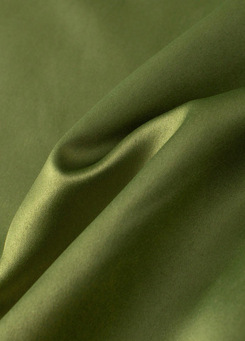 Оливковое вечернее платье с пышной юбкой SHEIN однотонное