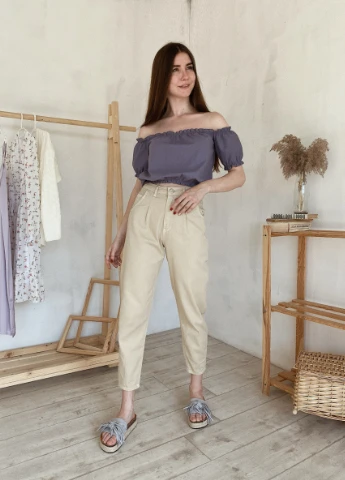 Лілова блуза Ромашка Канны