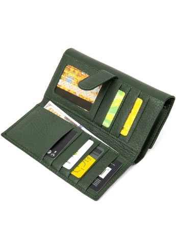 Жіночий шкіряний гаманець 19х10х3 см st leather (252130811)