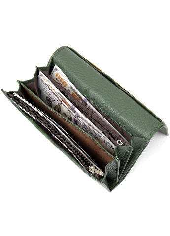 Жіночий шкіряний гаманець 19х10х3 см st leather (252130811)