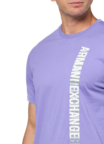 Лавандовая футболка Armani Exchange
