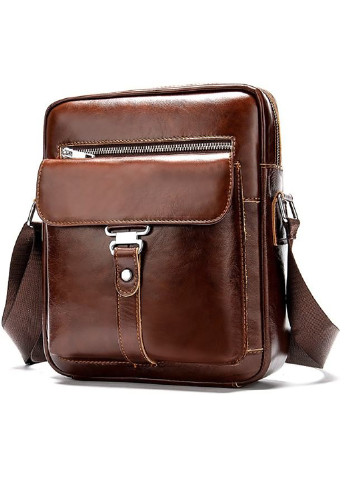 Мужская кожаная сумка 23х27х6 см Vintage (229460208)