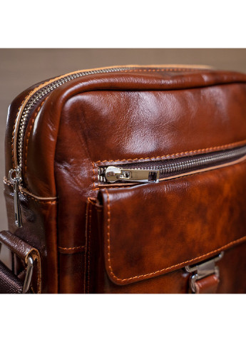 Мужская кожаная сумка 23х27х6 см Vintage (229460208)