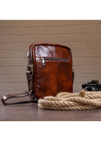 Мужская кожаная сумка 23х27х6 см Vintage (229460208)