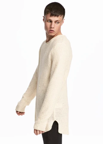 Молочный демисезонный свитер H&M
