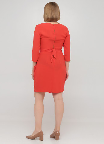 Коралловое кэжуал платье Closet однотонное