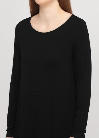 Черное кэжуал платье клеш Eileen Fisher однотонное