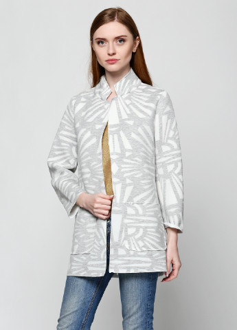 Серый кэжуал пиджак KIVI - с рисунком - демисезонный