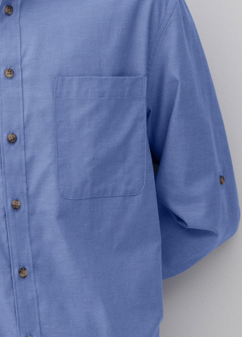 Голубой кэжуал рубашка однотонная Reserved