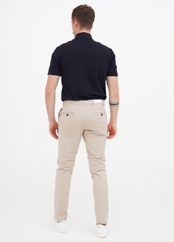 Светло-бежевые кэжуал демисезонные чиносы, укороченные, зауженные брюки Selected