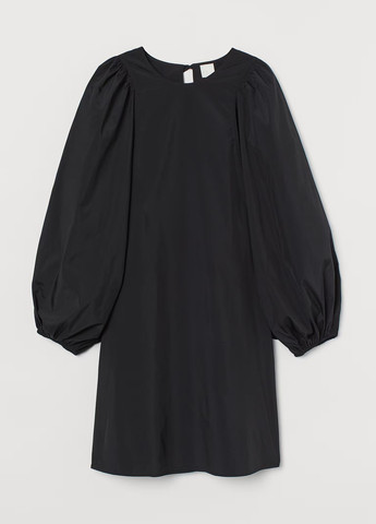 Чорна кежуал сукня H&M однотонна