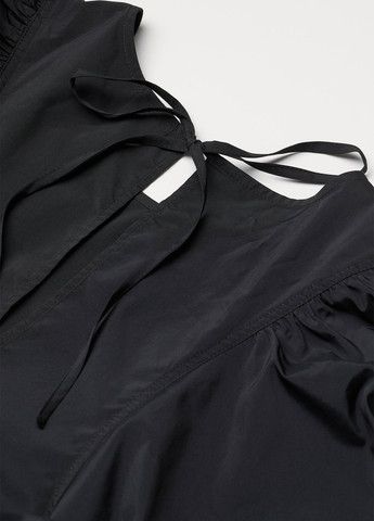 Чорна кежуал сукня H&M однотонна