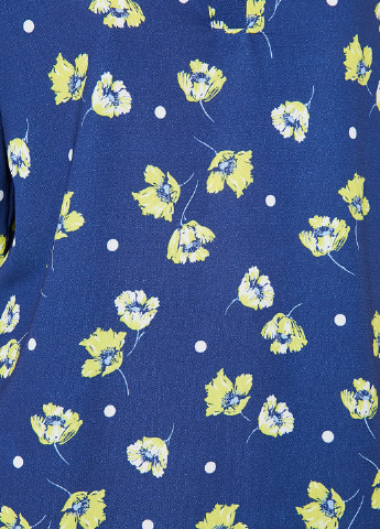 Сине-желтая летняя блуза KOTON