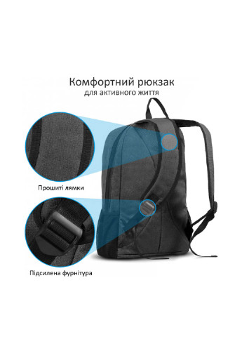 Рюкзак для ноутбука Black Promate alpha-bp (131050914)