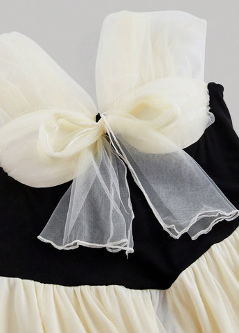 Комбинированное праздничный, коктейльное платье клеш SHEIN колор блок