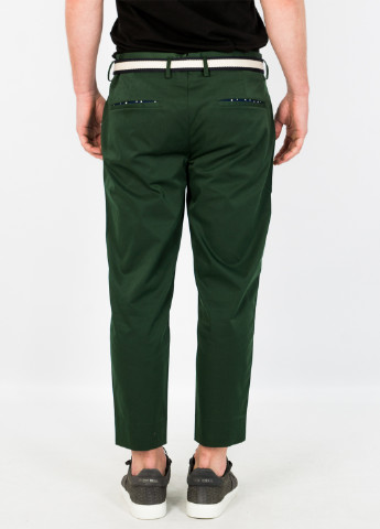 Темно-зеленые кэжуал демисезонные зауженные брюки Jack & Jones