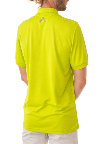 Салатовая футболка-поло для мужчин Alberto однотонная