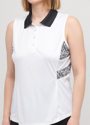 Белая женская футболка-поло Greg Norman с рисунком