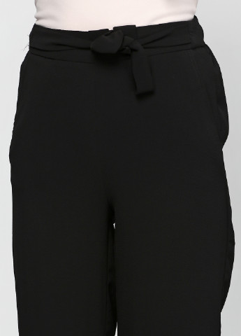 Черные кэжуал демисезонные прямые брюки Pimkie