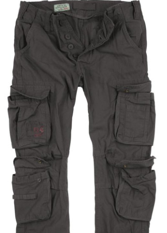Темно-серые кэжуал демисезонные брюки Surplus