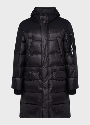 Черная зимняя куртка Replay