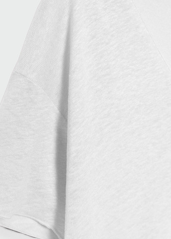 Белая летняя футболка Stradivarius