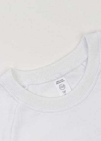 Garnamama світшот новорічний білий кежуал бавовна, інтерлок