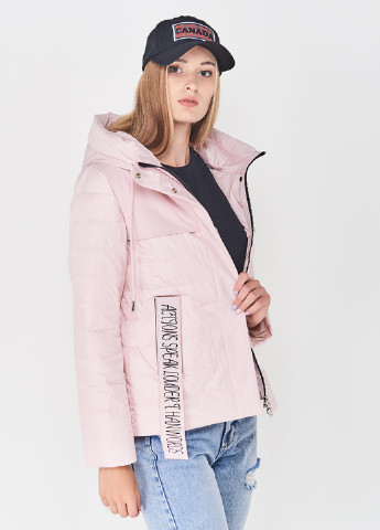 Светло-розовая демисезонная куртка Meajiateer