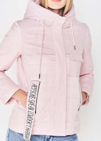 Светло-розовая демисезонная куртка Meajiateer