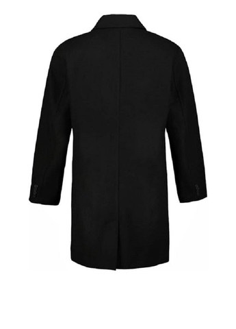 Черное демисезонное Пальто однобортное JP