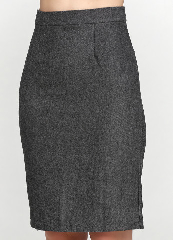 Темно-серая кэжуал однотонная юбка BERENIS карандаш