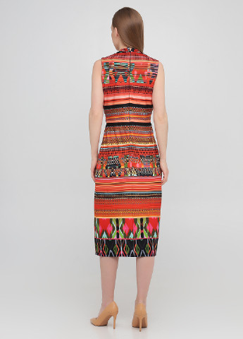 Комбинированное кэжуал платье Julien Macdonald с абстрактным узором