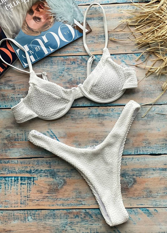 Білий літній роздільний купальник (ліф, трусики) роздільний NOVA VEGA