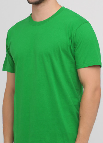 Зелена футболка чоловіча безшовна з круглим коміром Stedman