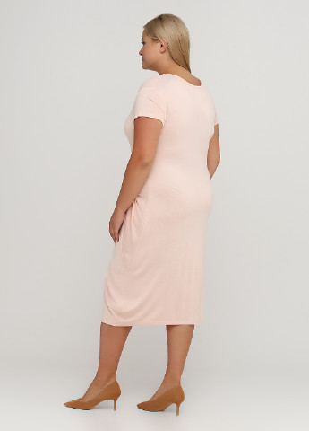 Персикова кежуал сукня сукня-футболка H&M однотонна