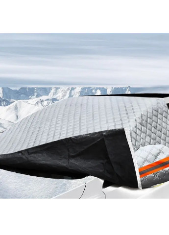 Накидка чехол шторка защита на лобовое стекло автомобиля солнцезащитная универсальная на две стороны 2,4х1,8х1,5 м (74231-Нов) Unbranded (253328762)