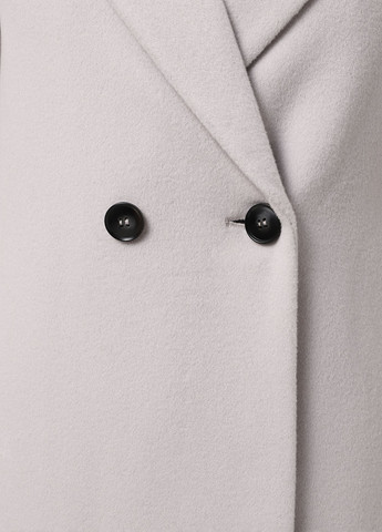 Світло-сіре зимнє Пальто двобортне Florens