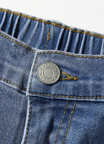 Темно-голубые демисезонные скинни джинсы SHEIN