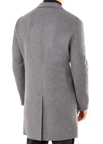 Сіре демісезонне Пальто однобортне DKNY