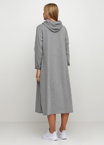 Сіра кежуал сукня сукня-худі, оверсайз Italy Moda меланжева