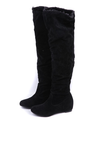 Женские черные сапоги ботфорты Asos и на низком каблуке
