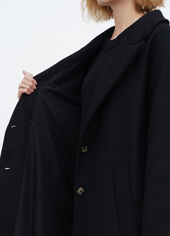 Чорне демісезонне Пальто однобортне H&M