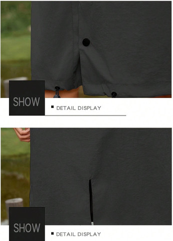 Плащ SHEIN на кнопках, на молнии демисезон (346790427)