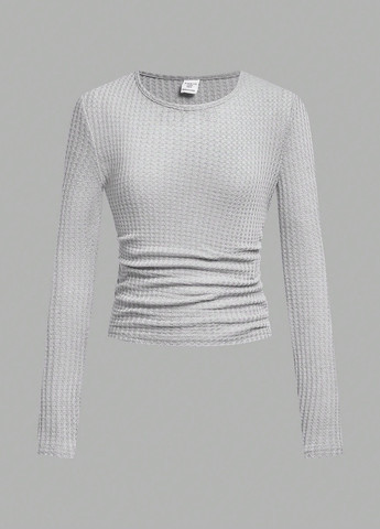 Разноцветный демисезонный кэжуал лонгслив SHEIN однотонный