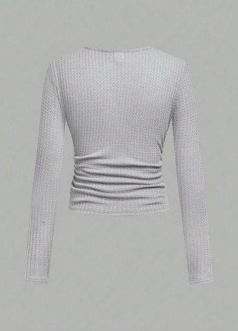 Разноцветный демисезонный кэжуал лонгслив SHEIN однотонный