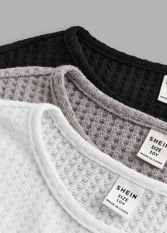 Разноцветный демисезонный кэжуал лонгслив SHEIN однотонный